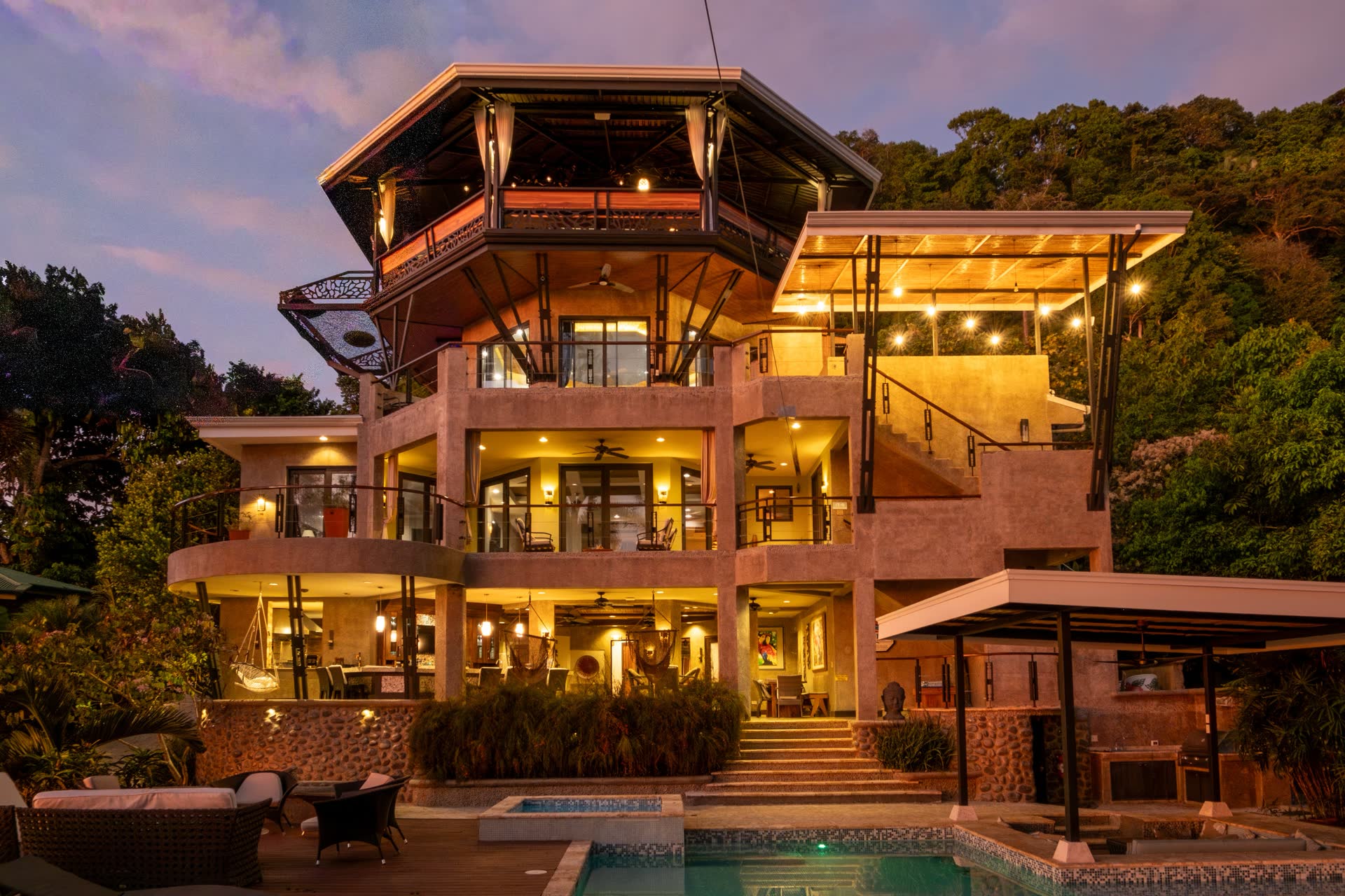 VIVARA's private jungle estate and pool in Dominical, Costa Rica